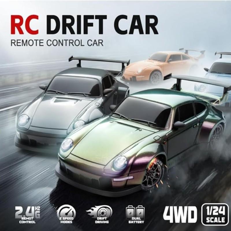 1:24 Scale 4WD Remote Control Drift Car  High-Speed Racing • Precision Drifting • Lights & Obstacles