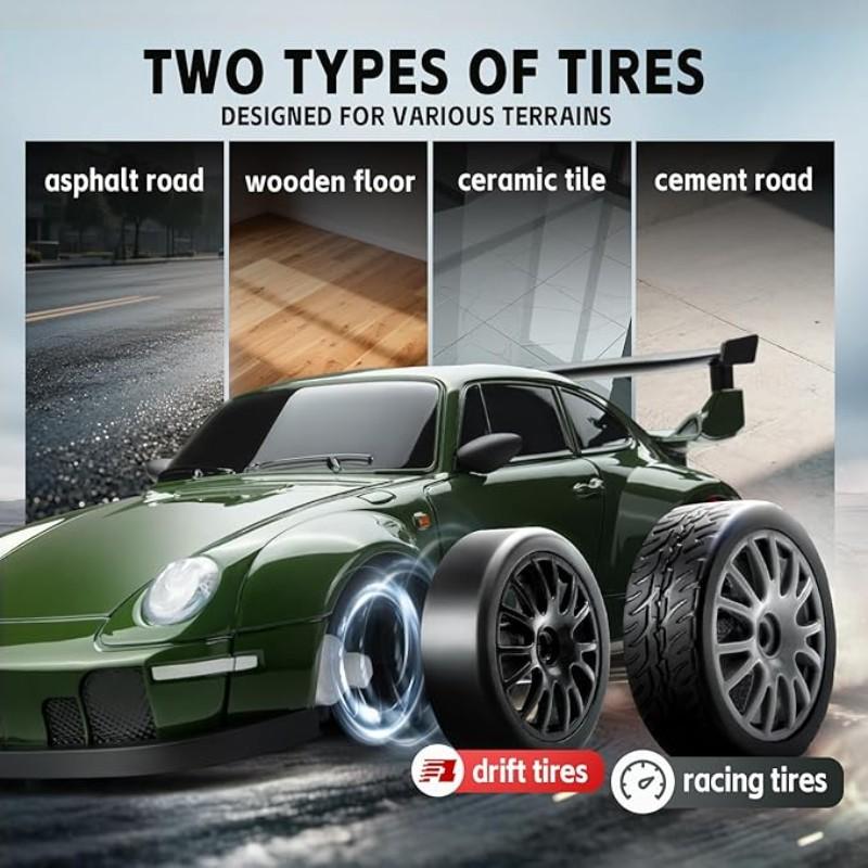 1:24 Scale 4WD Remote Control Drift Car  High-Speed Racing • Precision Drifting • Lights & Obstacles