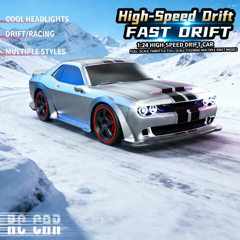 Full proportional throttle 1：24 silver rc racing cars