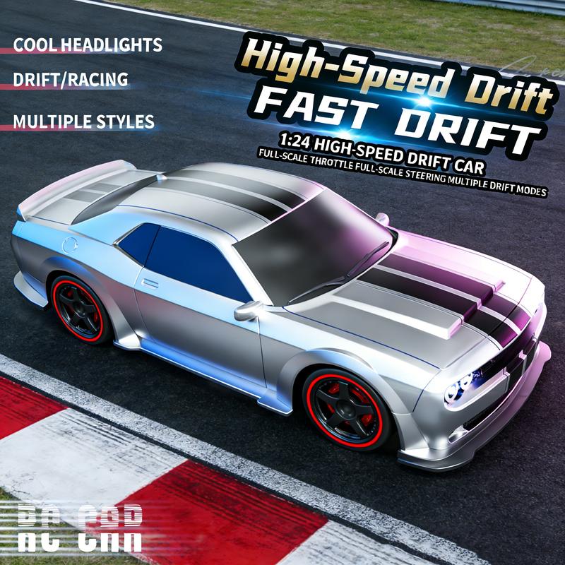 Full proportional throttle 1：24 silver rc racing cars